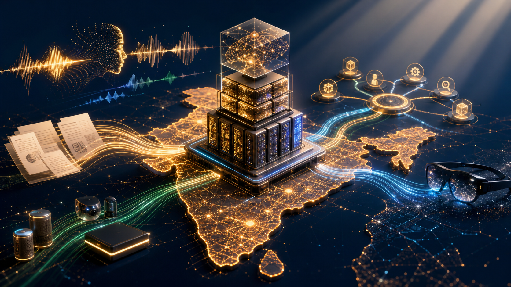 Sarvam Epoch 2026 full-stack AI roadmap illustration